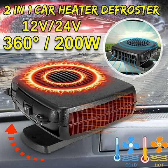 12V Car Heater under $5! Xqxayjr 12V Portable Car Heater and Defroster, 200W Fast Heating Fan for Vehicle, Dual Mode Heater Cooler for Truck Van RV Winter Use