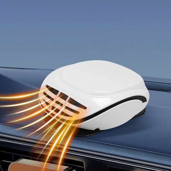 12V Car Heater with Fast Heating, Defrost & Demist Portable Winter Auto Heater with Overheat Protection, Low Noise, Plug-in Cigarette Lighter Heater for Windshield, SUV, Truck, Sedan