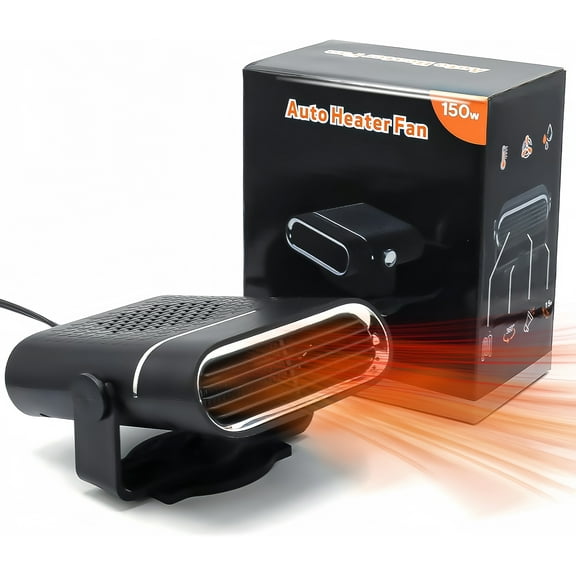 12V Car Heater- Portable Windshield Defogger with Dual Heating and Cooling Function for Fast Winter Warming and Defrosting