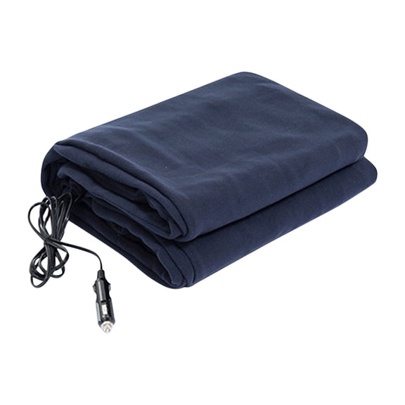 12V Car Heating Blanket - 59"x43" Heated Throw with 96" Power Cord,Quick-Warm Winter Blanket for Vehicles (SUV/Truck/RV),Compact & Easy to Store,Perfect for Travel/Camping