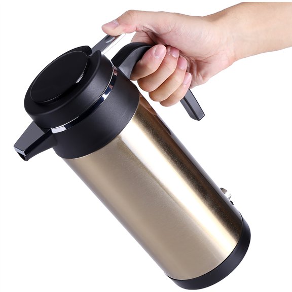 12V Car Heating Cup, 1000mL Stainless Steel Travel Mug For Coffee, Tea More, Auto Shut,Off