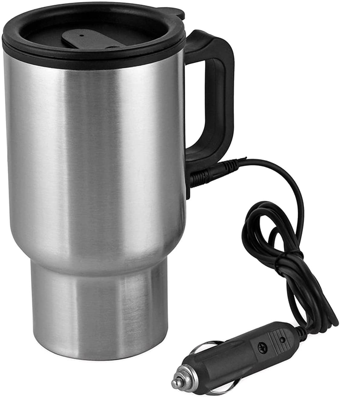 12V Car Heating Cup Car Heated Mug, 450ml Stainless Steel Travel ...