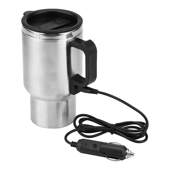 12V Car Heating Cup, USB-Powered Travel Mug for Hot Beverages on the Road