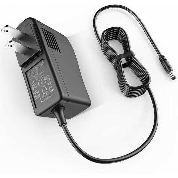 12V Charger for Bullseye Tire Inflator Air Compressor Compatible with EMSON 1745 9475 2441 Bullseye Pro Tire Inflator Portable Air Compressor, Car Tire Inflator Portable 12V AC Charger Adapter