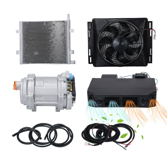 12V Cool&Heat A/C Kit Universal Underdash Electric Air Conditioning Auto Car DC
