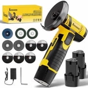 12V Cordless Angle Grinder, 19500 RPM High Speed, Dual Battery, Multi function Polishing Grinding Tool, For Home DIY Repair Handicrafts