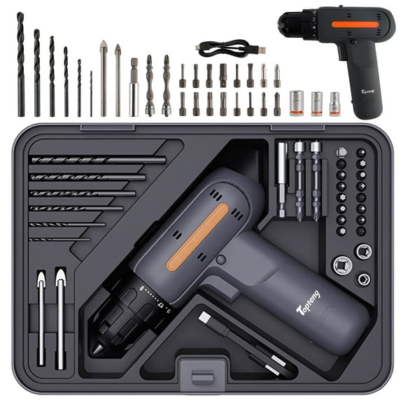12V Cordless Drill, Electric Power Drill Set with Battery & Charger, 32pcs Drill/Driver Bits with Storge Box