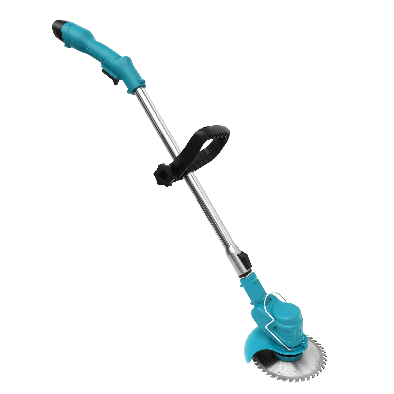 12V Cordless Lightweight Lawn Mower, Blue 3.7lbs Ultra-Light Electric Grass Trimmer Low Noise 3-in-1 Blade for Yard, Lawn& Garden