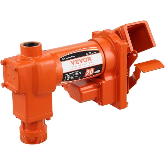 Fuel Transfer Pump 12V 20 GPM - 1/4 HP Gasoline Diesel Kerosene Ethanol Biodiesel Extractor w/ Fuel Collection Box