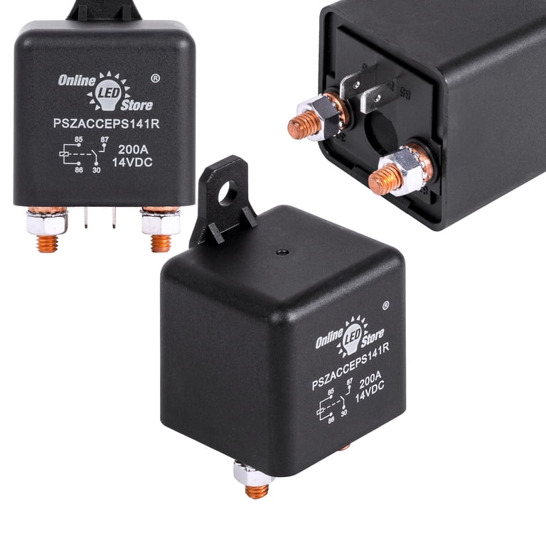 Relais De Démarrage Haute Puissance 14VDC 200A - 4 Broches, Universel Pour Voiture/moto (Neuf)