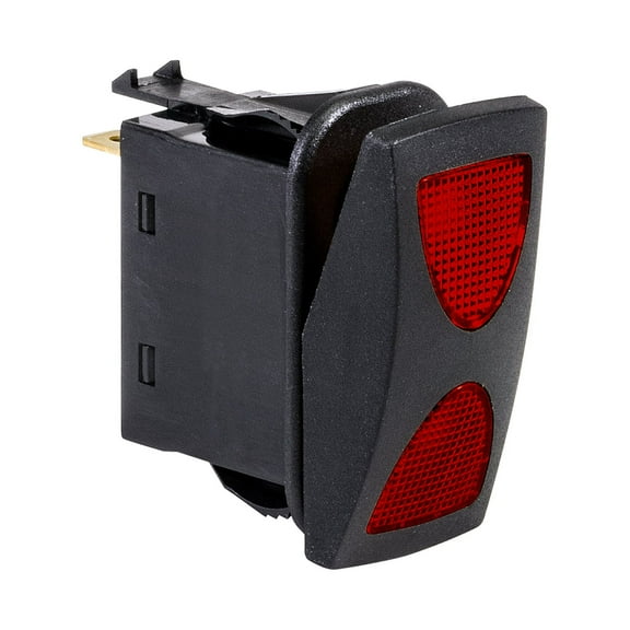 12V DC 20A 4-Pin LED ON-OFF-ON SPDT Rocker Switch - RED