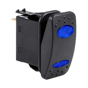 12V DC 20A 4-Pin LED ON-(ON) SPDT Rocker Switch - BLUE