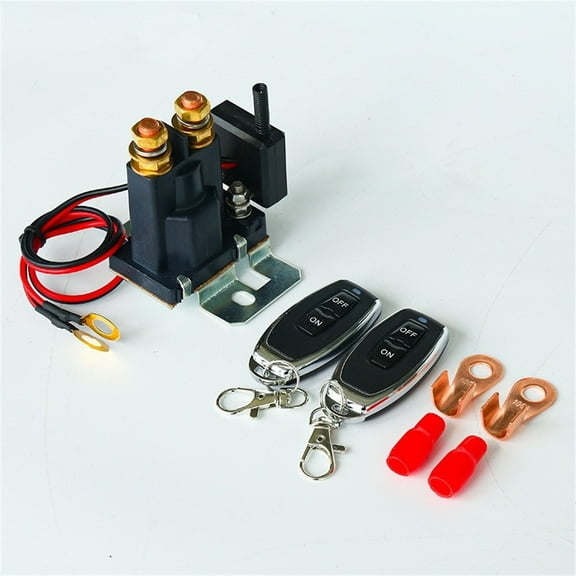 12V DC 500A Remote Battery Disconnect Switch for Car Truck RV with Wireless Remote Control with 2Keys