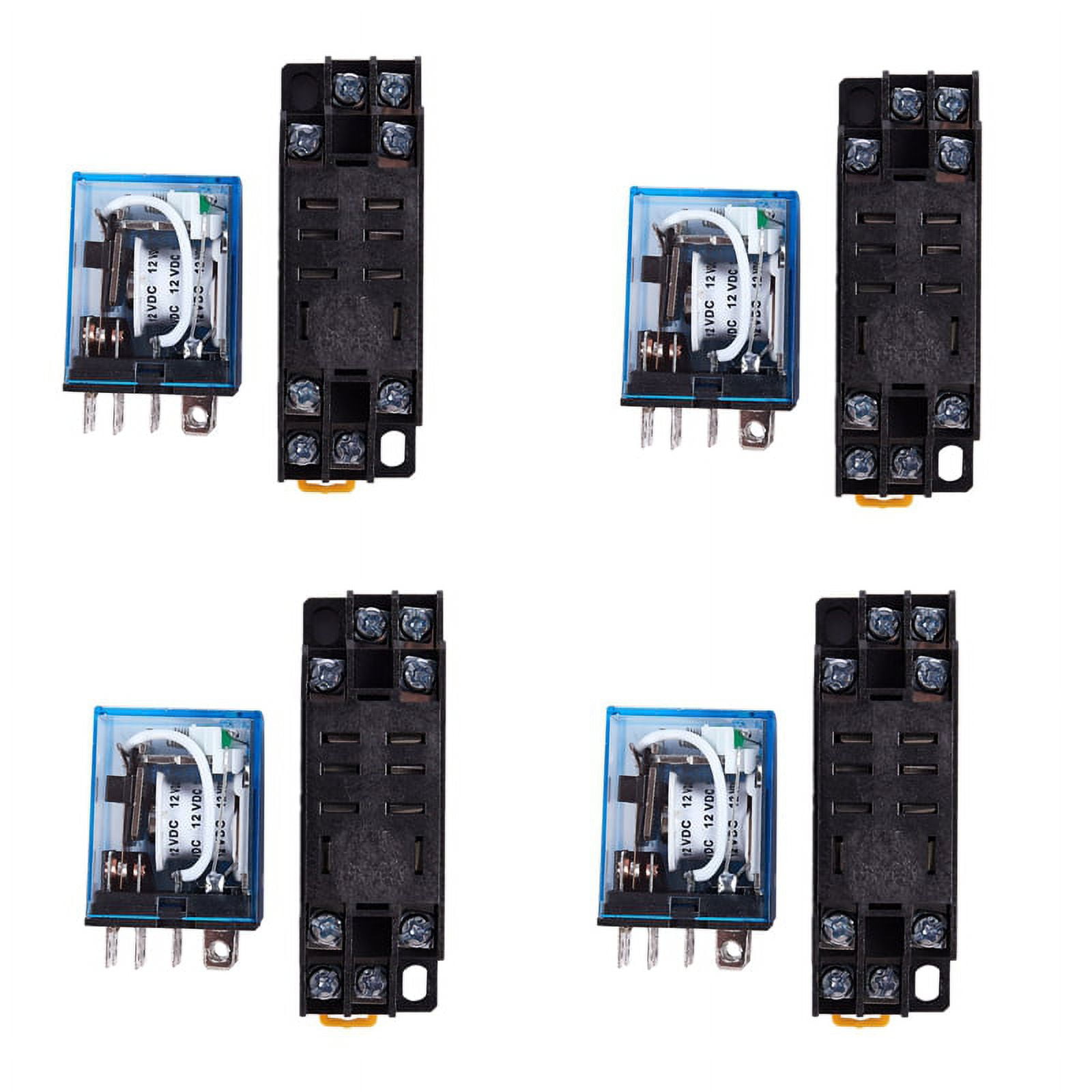 Relè Di Potenza LY2NJ 12V DC DPDT 8 Pin Con Base Presa, Modello HH62P JQX-13F, Per Automazione Industriale