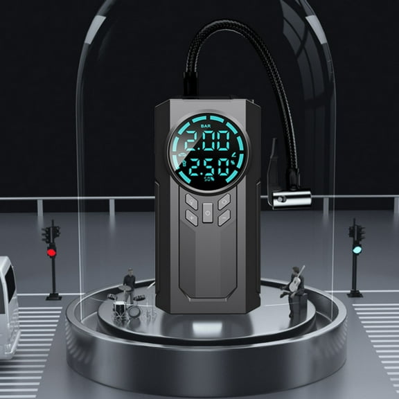 12V DC Corded Electric Tire Inflator Portable Air Compressor, Auto Air Pump for Car Tires, Tire Inflator with Digital Pressure Gauge, Smart Pump with LED Light