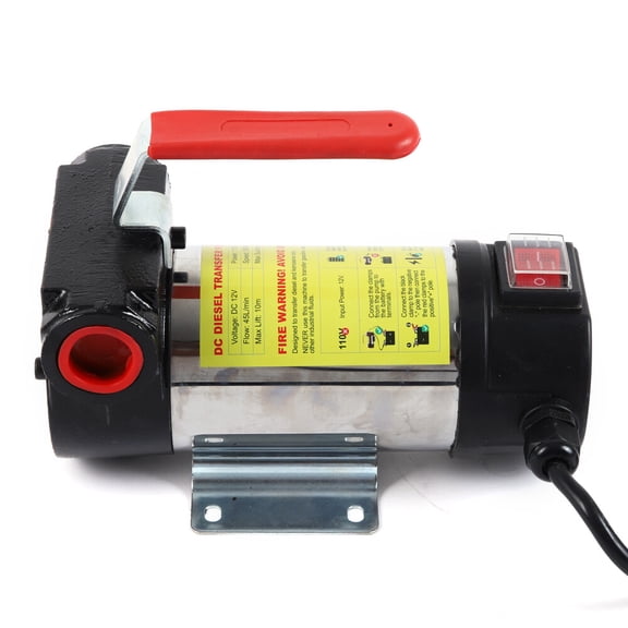 12V DC Electric Fuel Transfer Pump with Nozzle Kit for Gas Diesel Kerosene 3 Bar