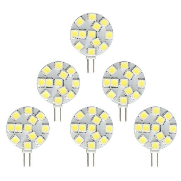 12V DC G4 LED Bulb Warm White Dimmable 6 Pack for RV Camper Trailer Boat