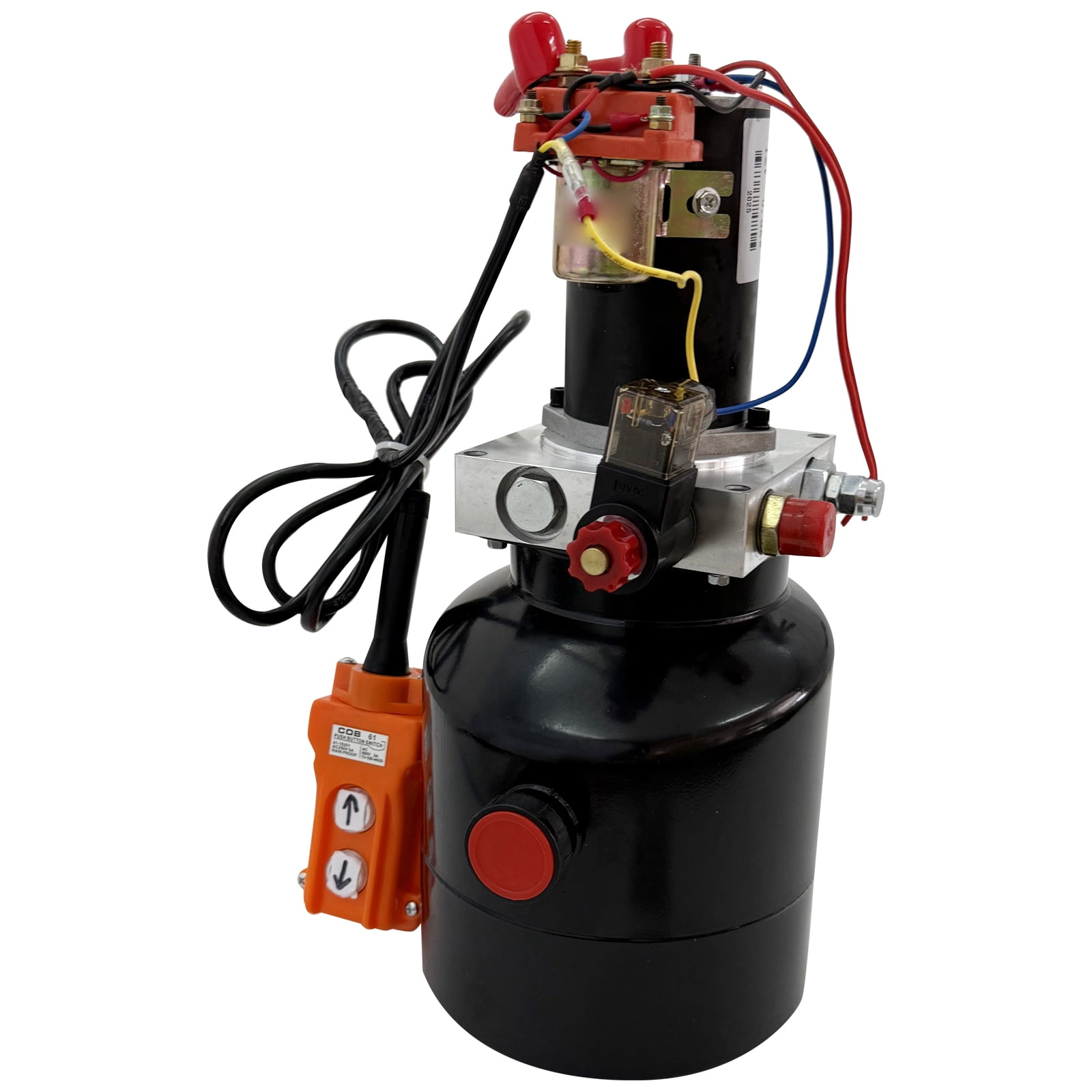 12V DC Hydraulic Power Unit Single Valve with 6.3 Qt Tank - Walmart.com