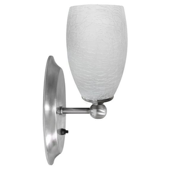 12V DC LED Ice-Cracked Glass Wall Sconce Light Warm White RV Boat Caravan