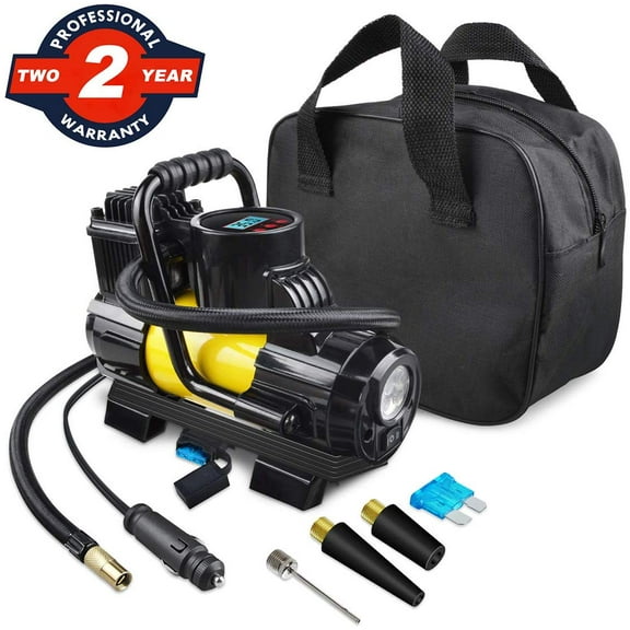 12V DC Portable 150PSI Air Compressor Car Tyre Tire Inflator Pump Auto Shut Off LED Digital Display with Carrying Bag