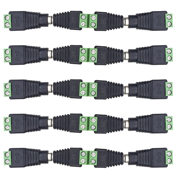 12V DC Power Connector 5.5mm x 2.1mm, CENTROPOWER (50 x Male + 50 x Female) Power Jack Adapter for Led Strip CCTV Security Camera Cable Wire Ends Plug