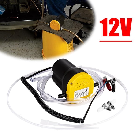 12V DC Self-Priming Oil Pump Extractor for Engine Oil, Gear Oil, and Fuel Transfer - 24V Compatible