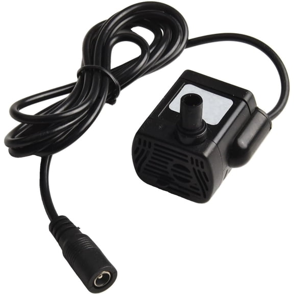 12V DC Submersible Water Pump, 200L/H Flow Quiet Fountain Pump with Suction Base for Aquarium Pond Garden Solar Shower