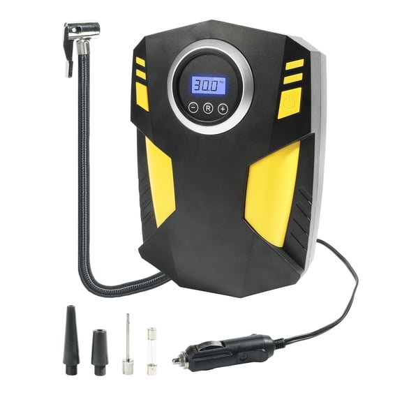 12V DC Tire Inflator with Digital Pressure Gauge Auto Shut Off Portable Air Compressor