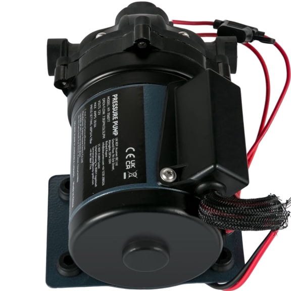 12V DC Washdown Pump, 7 GPM 60 PSI, Self-Priming with EPDM Valve&Strainer, for Marine, RV, Boat Deck Cleaning