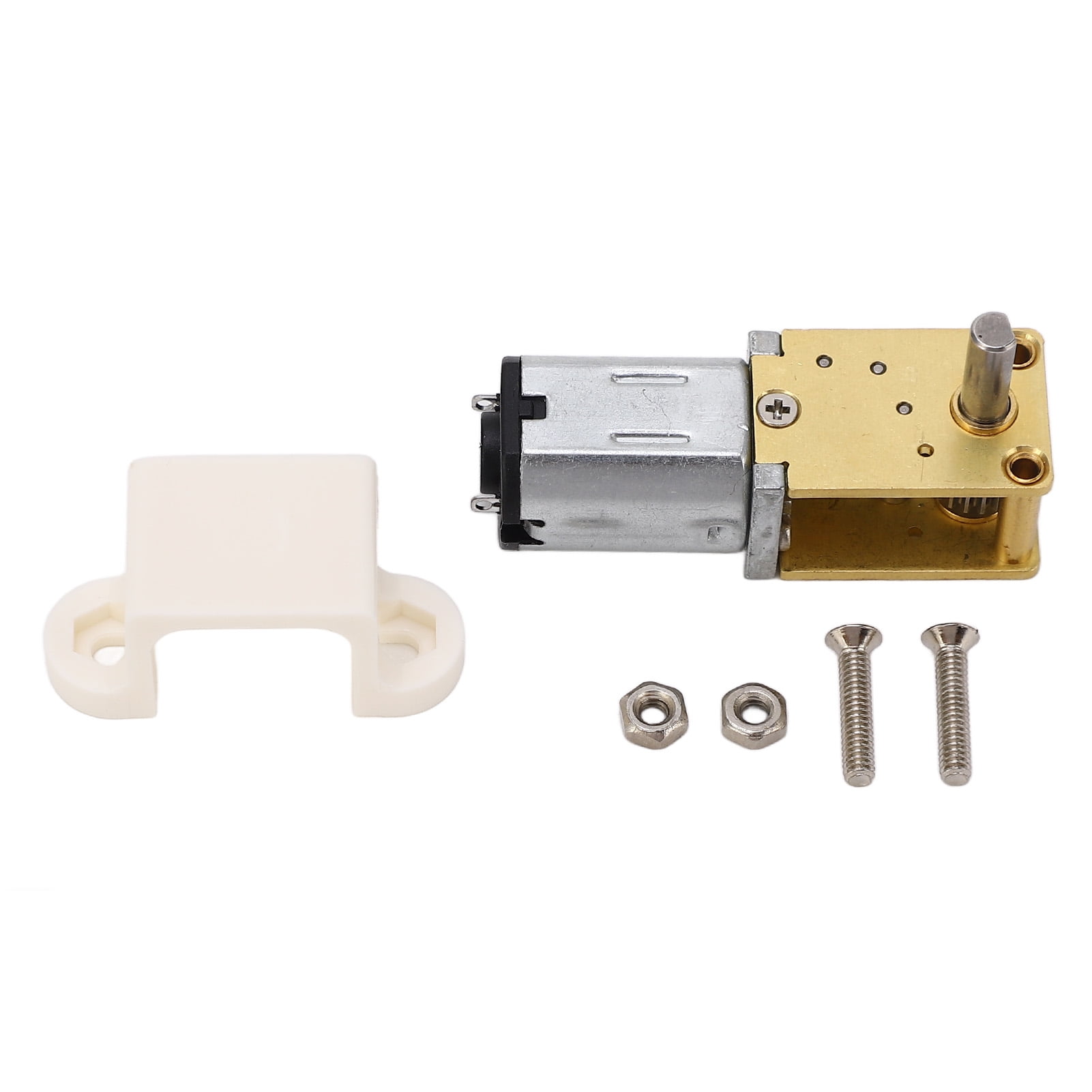 12V DC Worm Gear Motor Strong Bearing Large Torsion Low Noise Single