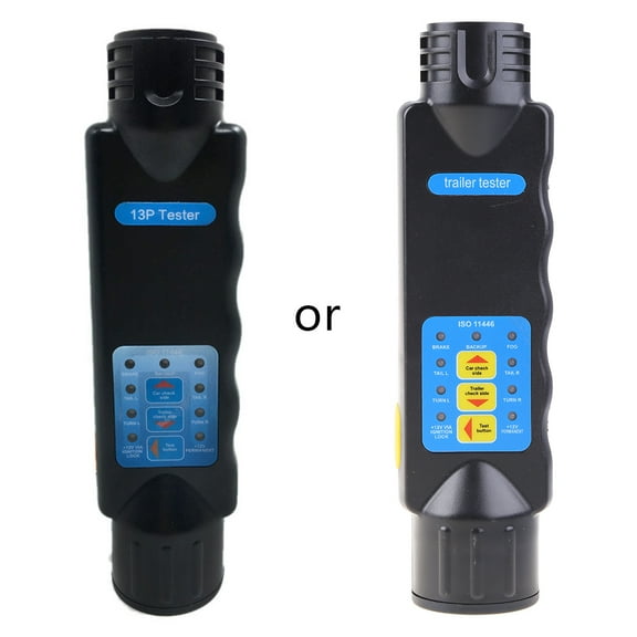12V Diagnostic Tool Tester 13 Pin Core Hole Pin Trailer Car Socket Connector Tail Light Signal Line Inspection Detector