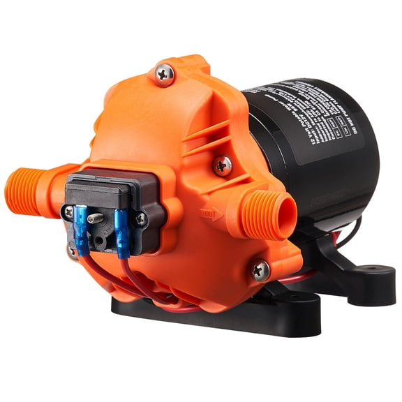 12V Diaphragm Pump, 3 GPM (11.36 L/min), 3-Chamber 12 Volt DC Water Pump with Automat