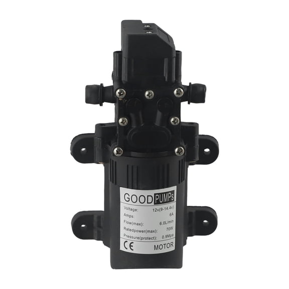 12V Diaphragm Pump Adjustable Self Priming Sprayer Pump 1 2 Gpm 80 Psi