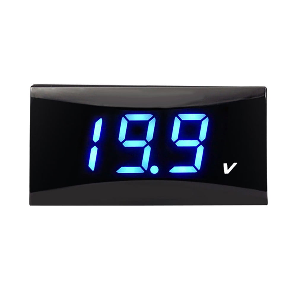 12V Digital LED Display Voltmeter Voltage Gauge Panel Meter Car ...