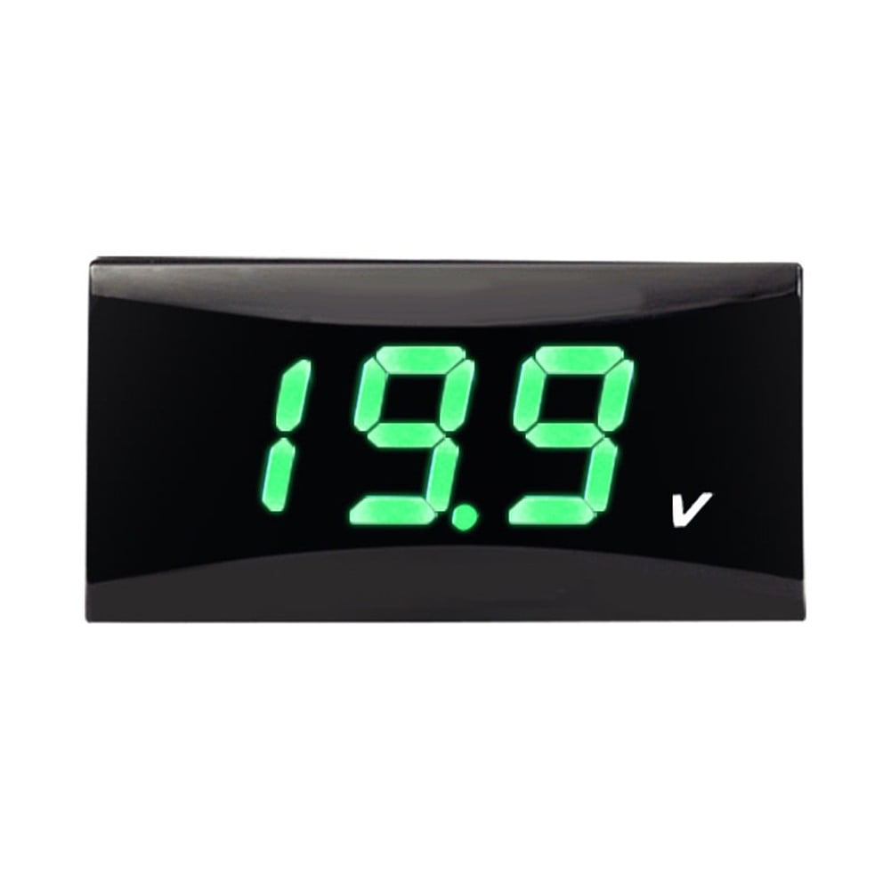 12V Digital LED Display Voltmeter Voltage Gauge Panel Meter Car ...