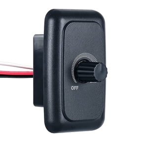 Briidea 12V 5A 60W Dimmer Switch for LED/Halogen/Incandescent Lights, Black, for RV Travel Trailer Marine Auto