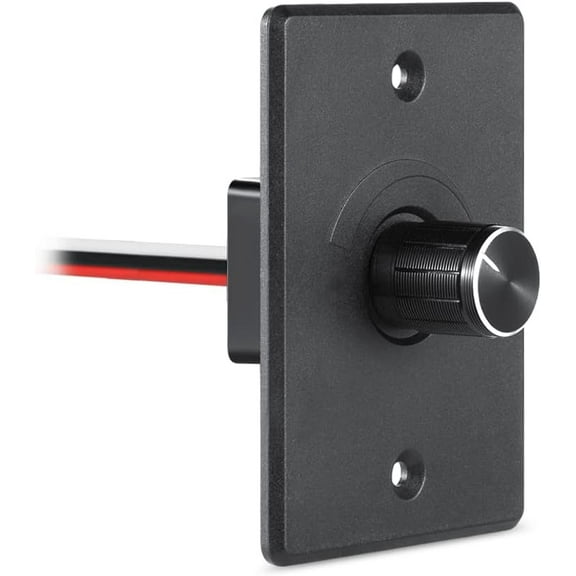 12V Dimmer Switch, RV Light Dimmer High Side PWM Dimming Switch for Boat Camper Trailer Van Truck Cars, Works with LED Light Fixture, Halogen, Incandescent, Strip Lights