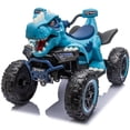 thumbnail image 1 of 12V Dinosaur Kids Ride On Car, 2 Seater Power Ride On Toy for Kids with Remote Control, Bluetooth, USB, 4 Wheel Suspension, Dinosaur Electric Toy Car for Boys and Girls Ages 3-8, Blue, 1 of 7