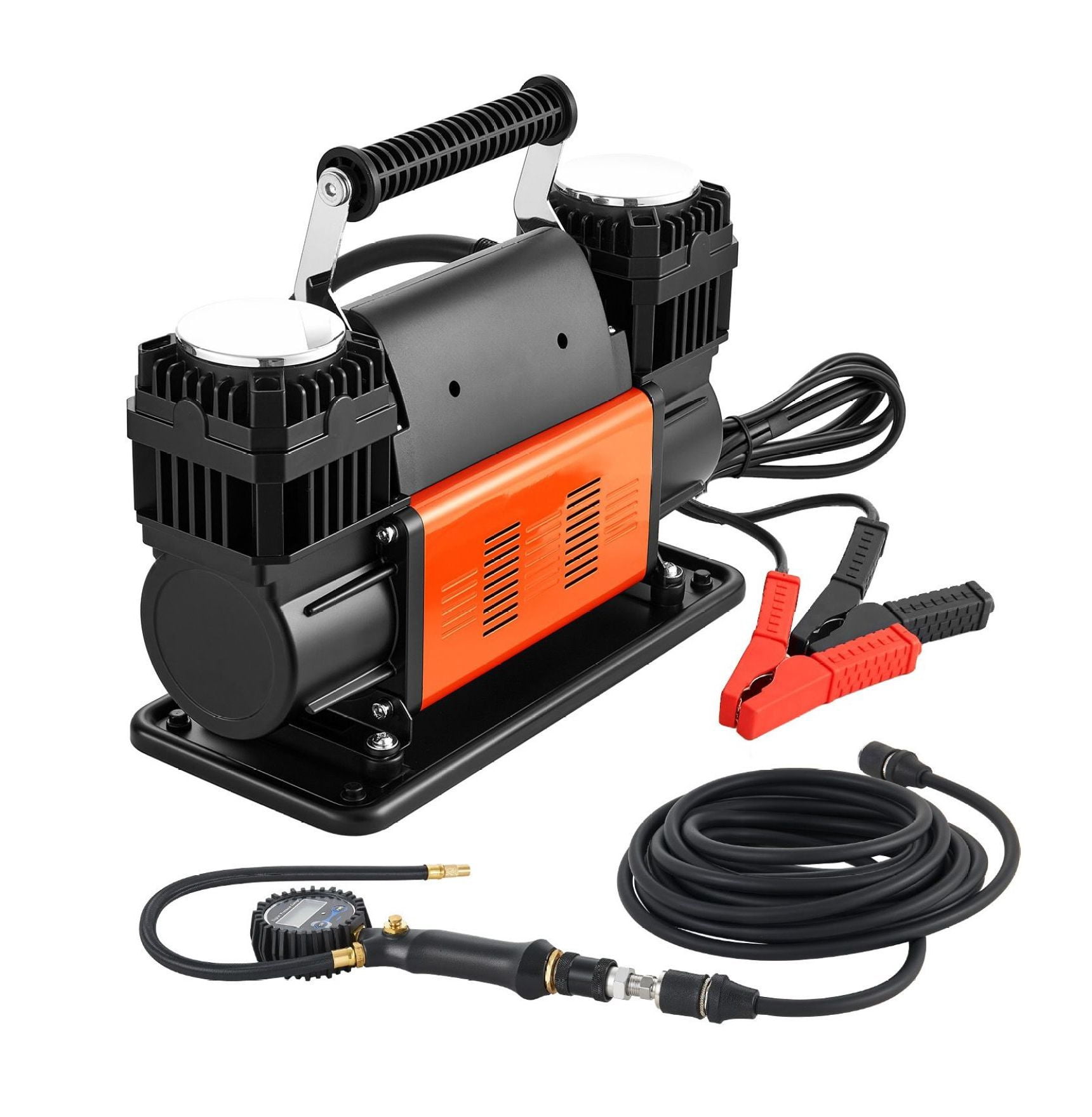 12V Dual-Cylinder Portable Tire Inflator 10.6CFM 150PSI Heavy Duty Air ...
