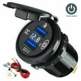 thumbnail image 1 of 12V Dual USB Fast Car Charger 3.0 Port Power Supply Socket LED Digital Voltmeter, 1 of 9