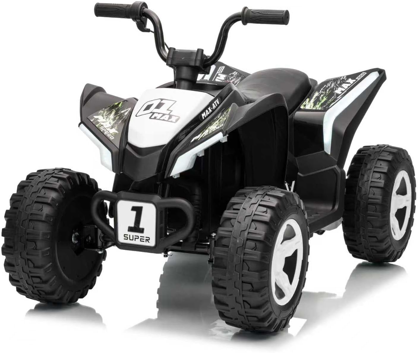 12V Electric ATV Ride-On 4-Wheeler, Dual Motor Battery Powered Quad, 4 ...