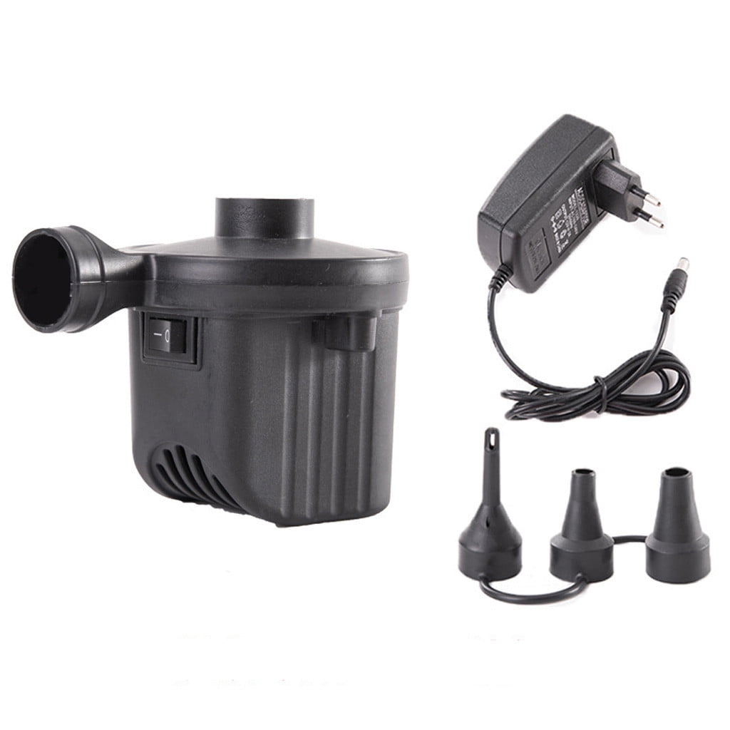 12V Electric Air Pump - Portable, Fast Inflation & 3 Adapters, for Air ...