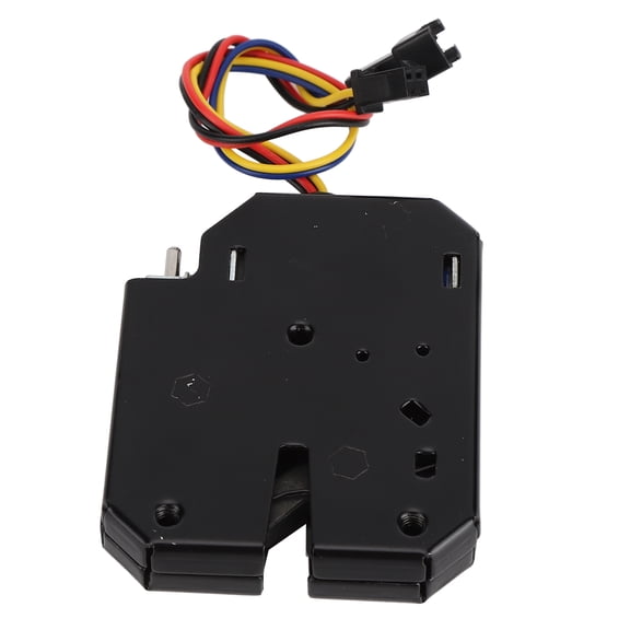 12V Electric Control Lock, Electromagnetic Cabinet Drawer Locker Security Lock for Delivery Lockers, Refrigerated Cabinets, Mail Box, Steel Black