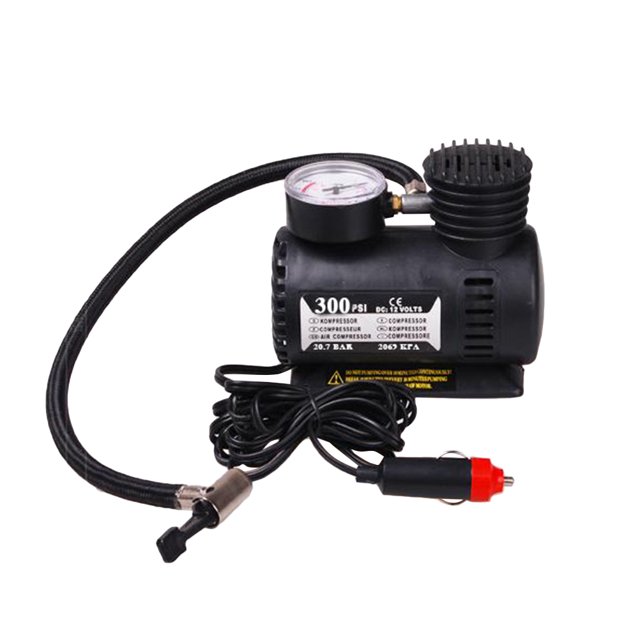 12V Electric Pump Air Compressor Portable Tire Inflator Car Auto Air Pump with Barometer Air