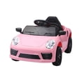 thumbnail image 1 of 12V Electric Ride on Toys with Bluetooth Music, LED Lights, Power Car Wheels, Electric Car for Kids with Parent Remote Control (Pink), 1 of 8