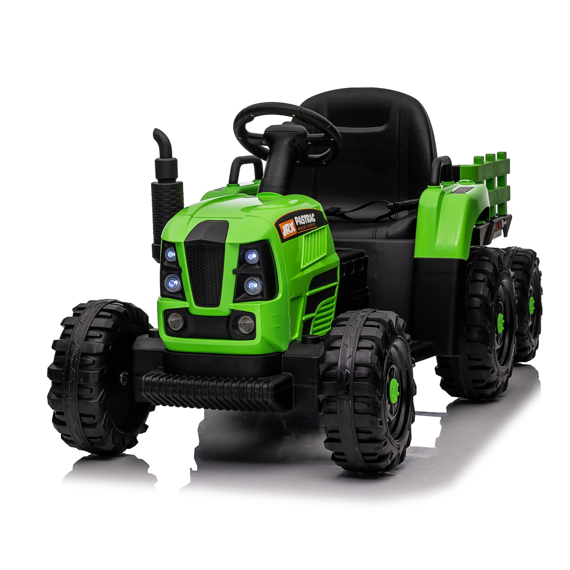 12V Electric Tractor Toy,Ride on Tractor with Trailer,Electric Tractor ...