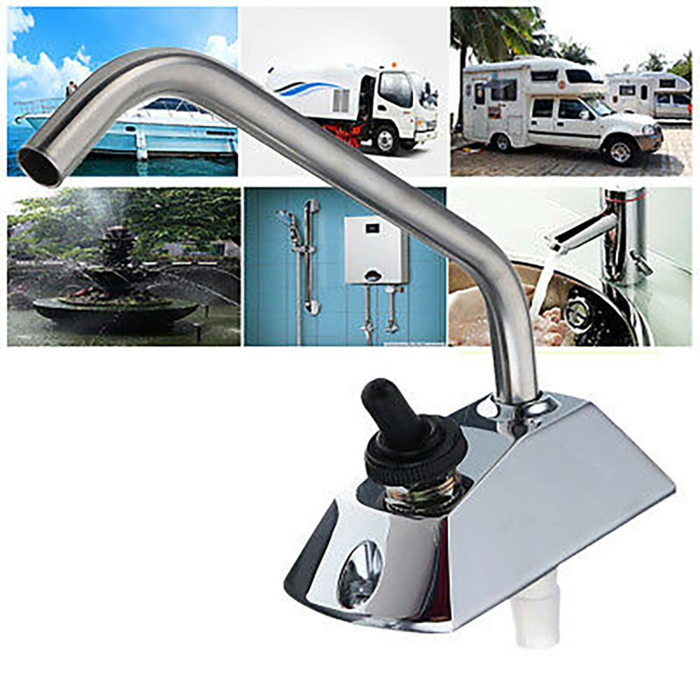 12V Electric Water Pump Tap with Switch for Caravan Boat Galley, Easy Installation, Efficient