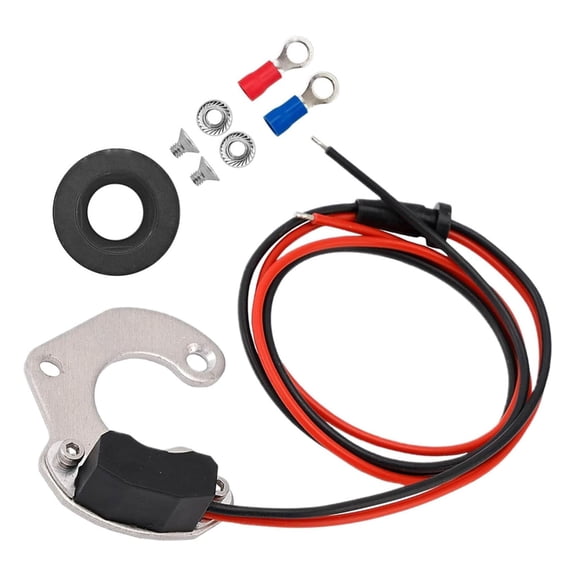 Metal Ignition Conversion Kit for IHC 4 Cylinders 1442 Replacement 12V Electronic Ignition Coil Kit Automotive Accessory