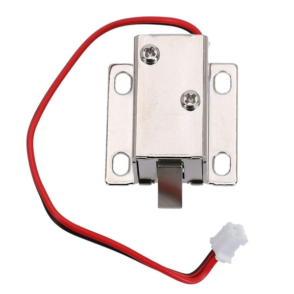 12V Electronic Latch Lock,Electro-Magnetic Door Release Solenoid Slant Slug for Security