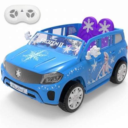 Disney Frozen 12V Battery Powered Ride-On Convertible with Remote Control for Ages 3-5